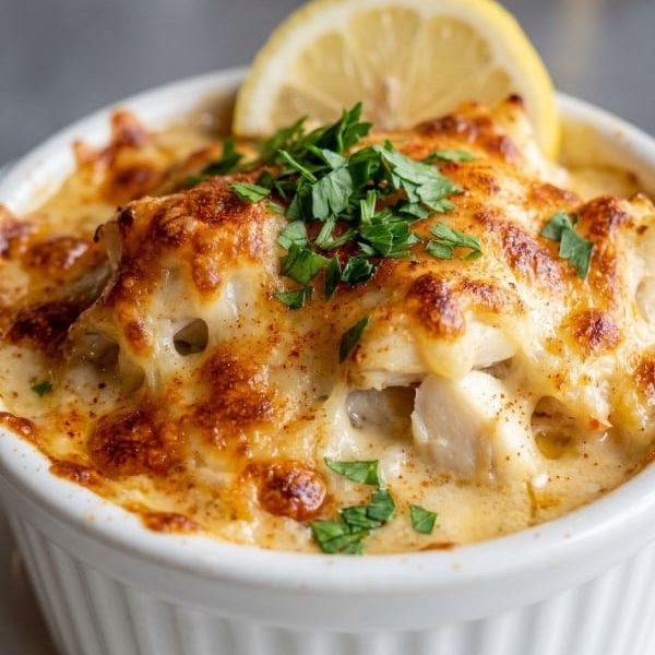A single 6-oz white ceramic ramekin aggressively filled with fiercely baked Jumbo Lump Crab Imperial, featuring a violently bubbling, deeply browned buttered panko crust resting elegantly
